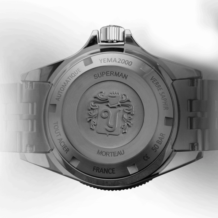 Montre Yema Superman 500 Auto Cadran Noir Bracelet Acier 41MM