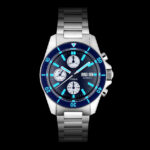 Montre Yema Navygraf Chrono Auto Cadran Bleu