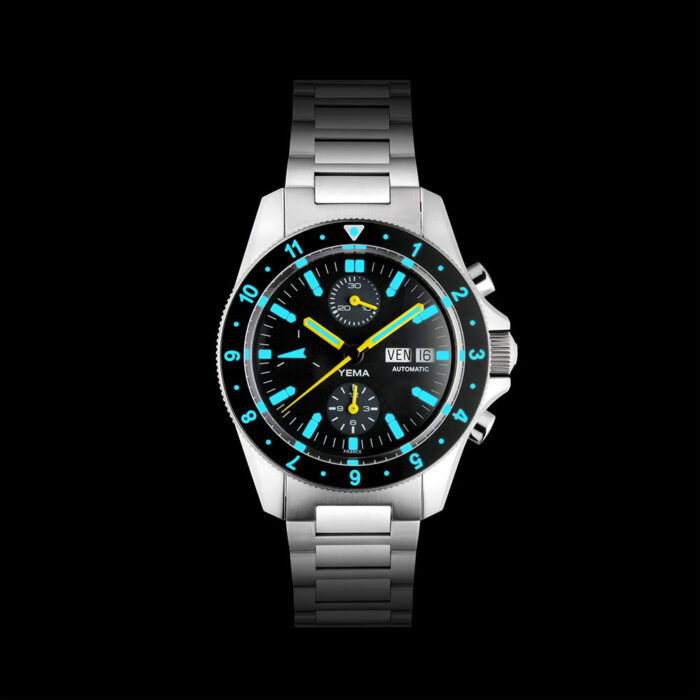 Montre Yema Navygraf Chrono Auto Cadran Noir