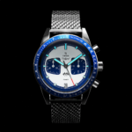 Montre Yema Rallygraf Meca Quartz Cadran Bleu Bracelet Acier 39MM