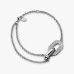 Bracelet Arthus Bertrand Ruban Sur Chaîne Argent