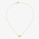 Collier Arthus Bertrand Ruban Diamant Or Jaune