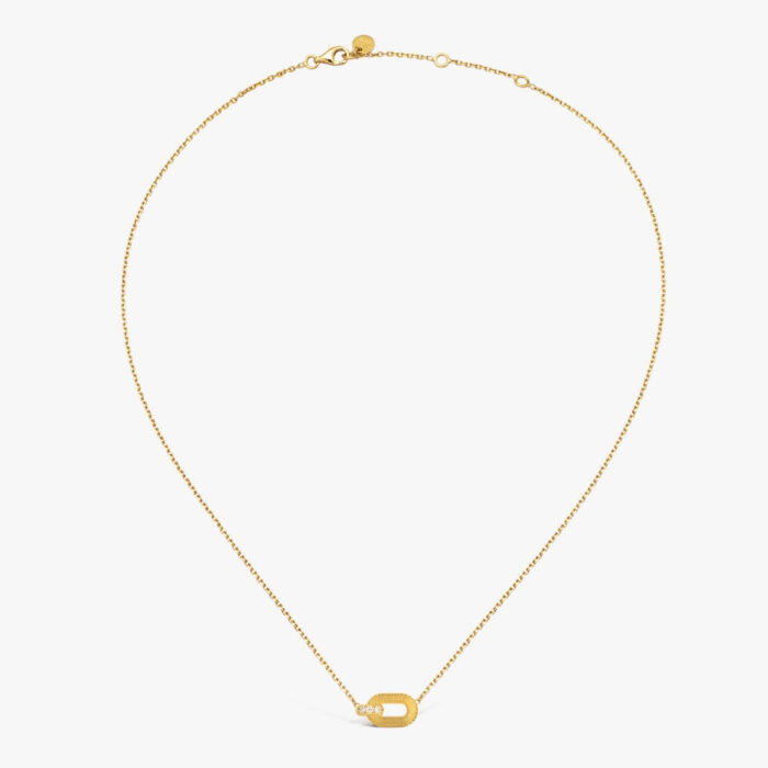 Collier Arthus Bertrand Ruban Diamant Or Jaune