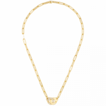 Collier Dinh Van Menottes R12 Or Jaune et Diamants