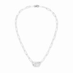 Collier Dinh Van Menottes Grand Modèle Diamants Or Blanc