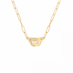 Collier Dinh Van Menottes R10 Or Jaune et Diamants