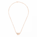 Collier Dinh Van Menottes R10 Or Rose et Diamants