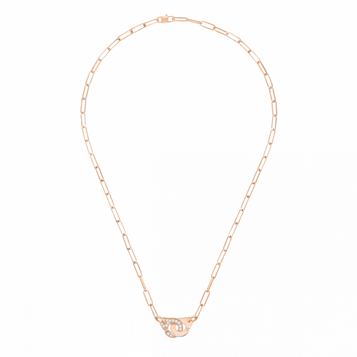 Collier Dinh Van Menottes R10 Or Rose et Diamants