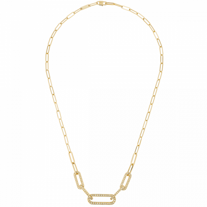 Collier Dinh Van Maillon L Diamants et Or Jaune