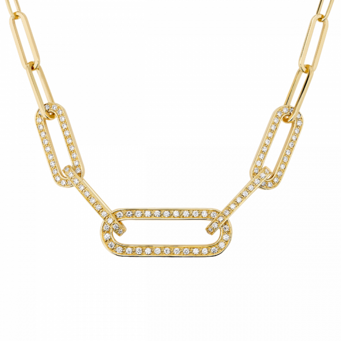 Collier Dinh Van Maillon L Diamants et Or Jaune