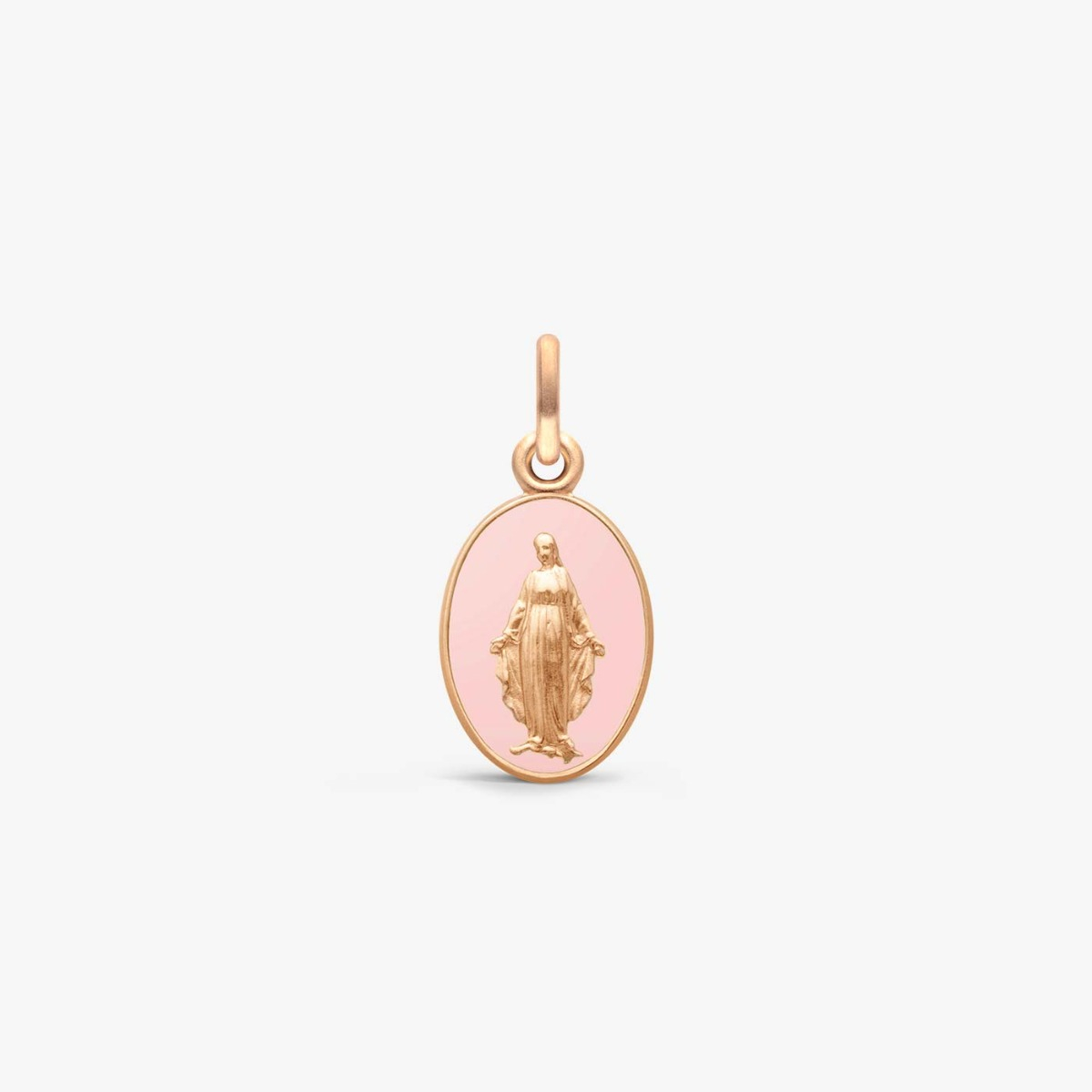 Arthus Bertrand Miraculous Medal Rose Poudré Rose Gold