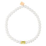 Bracelet Ginette NY Mini Cocktail Pearl & Lemon Quartz Or Rose