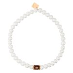 Bracelet Ginette NY Mini Cocktail Pearl & Smoky Quartz Or Rose