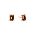 Boucles d'Oreilles Ginette NY Cocktail Smoky Quartz Studs