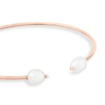 Bracelet Ginette NY Pearl Bangle Or Rose