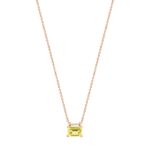 Collier Ginette NY Mini Cocktail Lemon Quartz On Chain Or Rose