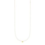 Collier Ginette NY Mini Cocktail Pearl & Lemon Quartz Or Rose