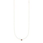 Collier Ginette NY Mini Cocktail Pearl & Smoky Quartz Or Rose