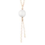 Collier Ginette NY Single Pearl Fusion Necklace Or Rose