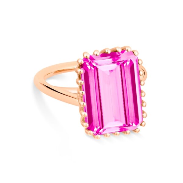 Pink hot sale topaz rings