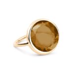 Ring Ginette NY Mini  Smoky Quartz Ring  Rose Gold