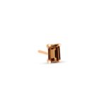 Boucle d'Oreille Ginette NY Solo Cocktail Smoky Quartz Stud