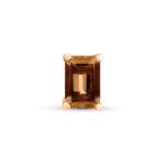 Boucle d'Oreille Ginette NY Solo Cocktail Smoky Quartz Stud