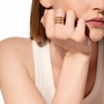 Bague Dinh Van Pulse 3 Rangs Diamants Or Jaune