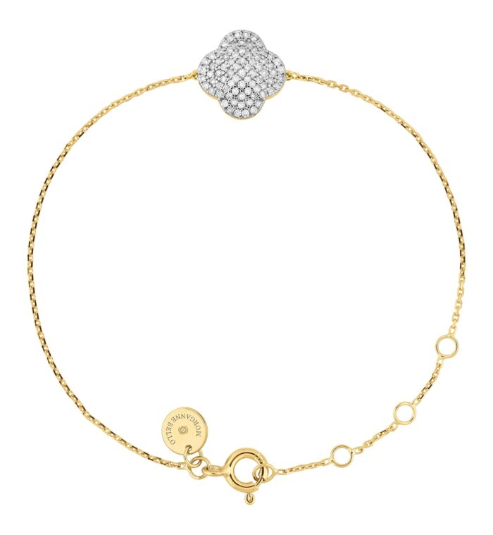 Bracelet Morganne Bello Chance Diamants Sertis Or Jaune