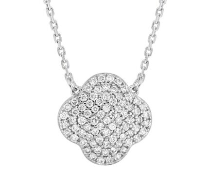 Collier Morganne Bello Chance Diamants Sertis Or Blanc