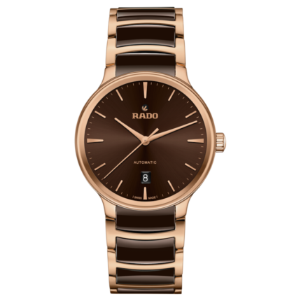 Montre Rado Centrix Automatic Cadran Brun Bracelet Céramique 39.5MM