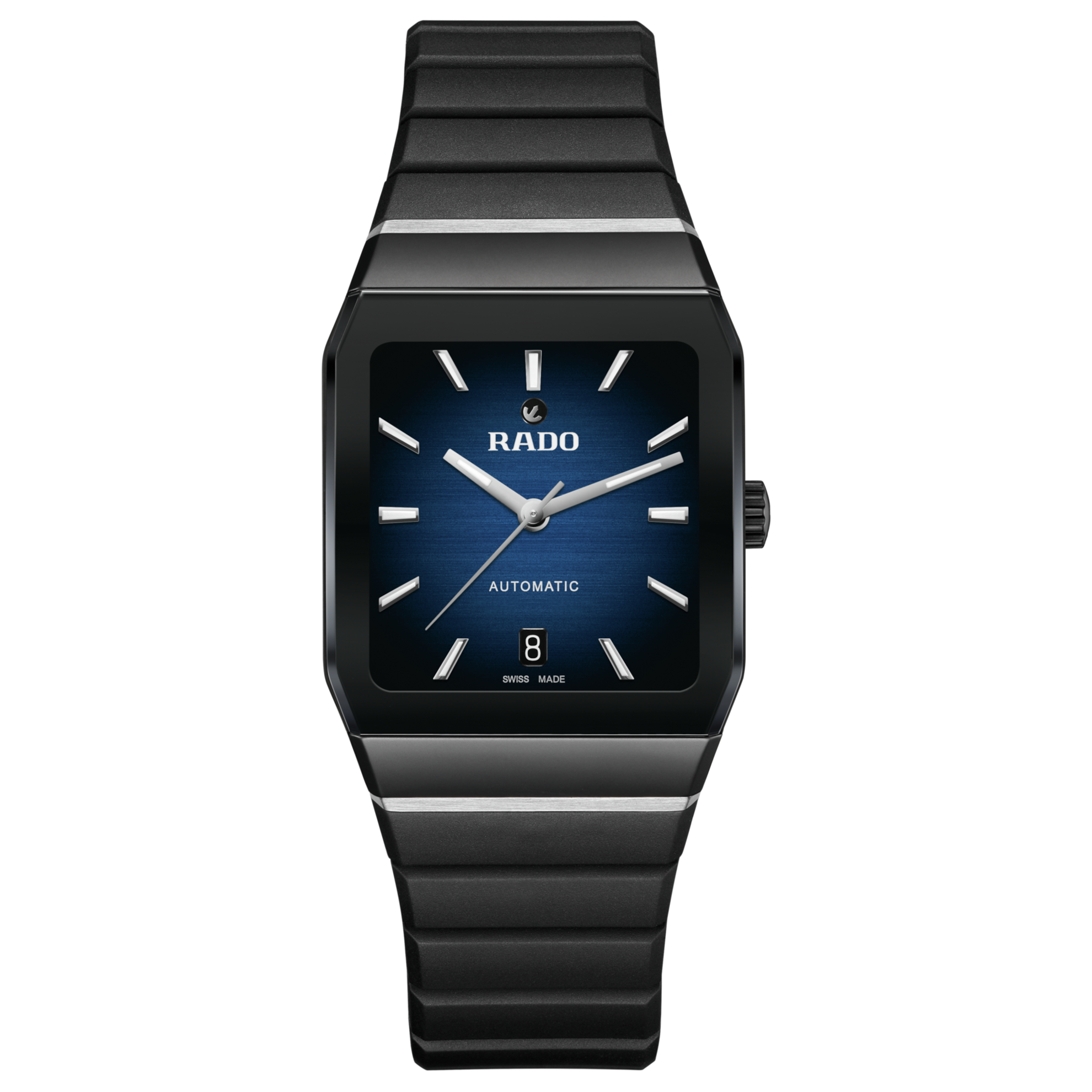 Rado Anatom Automatic watch Blue dial Rubber Bracelet
