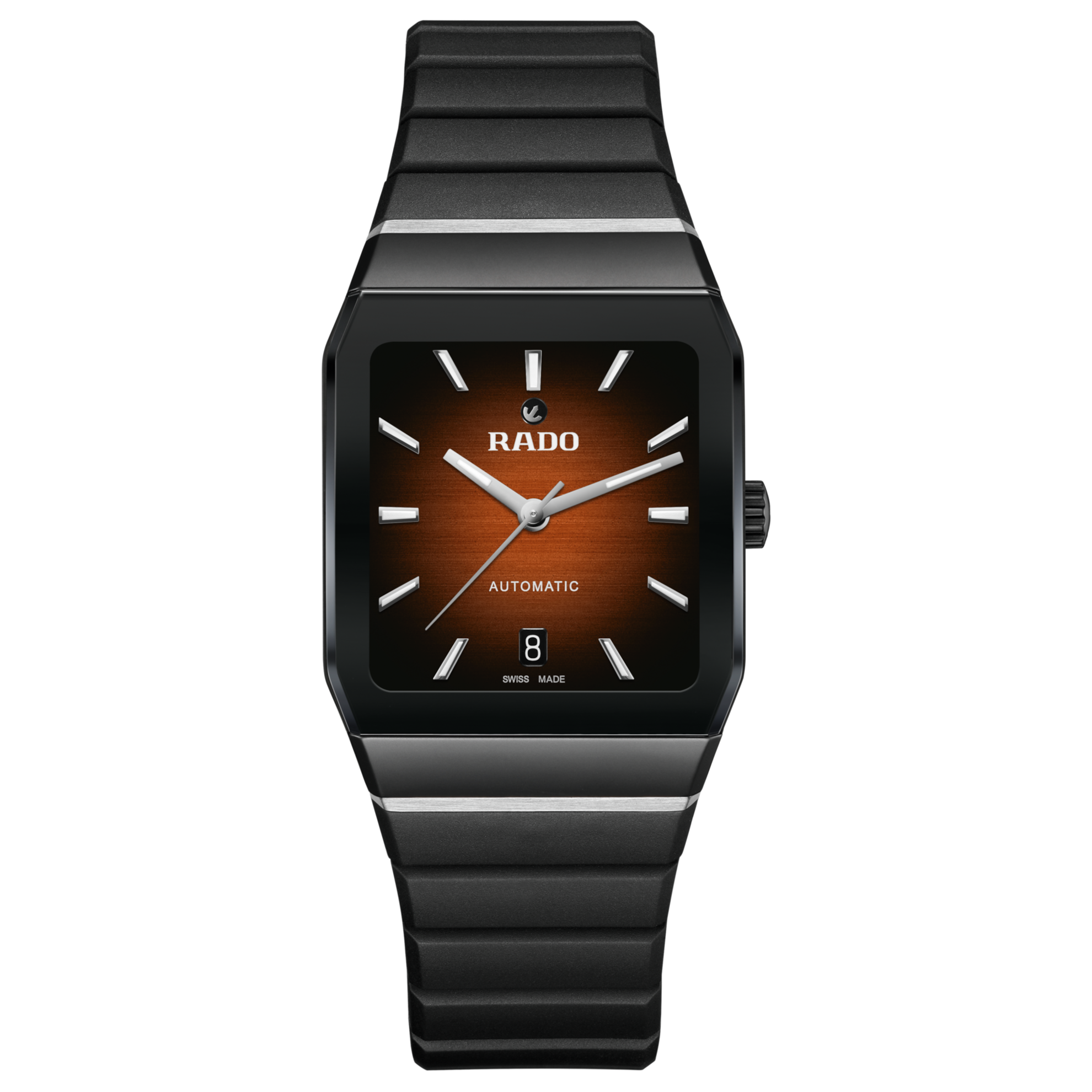Rado Anatom Automatic watch Brown dial Rubber Bracelet