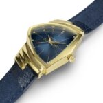 Montre Hamilton Ventura Quartz Cadran Bleu Bracelet Cuir 32.3MM