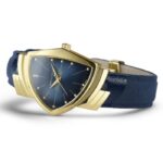 Montre Hamilton Ventura Quartz Cadran Bleu Bracelet Cuir 32.3MM