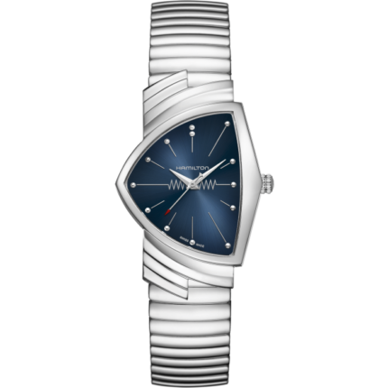 Hamilton Ventura Quartz Watch Blue Dial Steel Bracelet 32.3MM