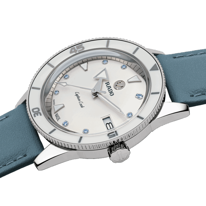 Montre Rado Captain Cook Saphirs Bleues Auto Cadran Argenté 37MM
