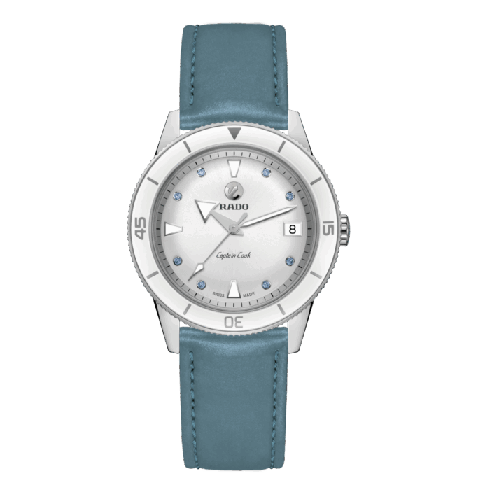 Montre Rado Captain Cook Saphirs Bleues Auto Cadran Argenté 37MM