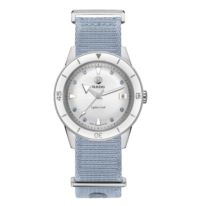Montre Rado Captain Cook Saphirs Bleues Auto Cadran Argenté 37MM