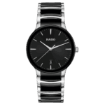 Montre Rado Centrix Quartz Cadran Noir Bracelet Céramique 39MM