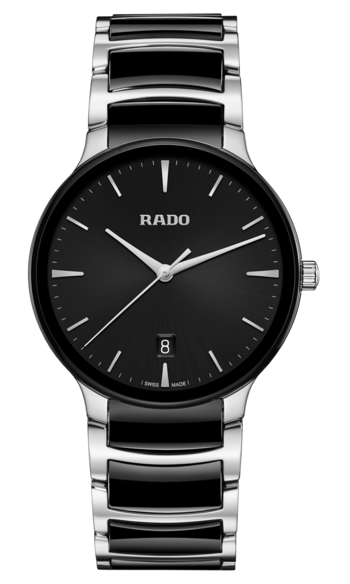 Montre Rado Centrix Quartz Cadran Noir Bracelet Céramique