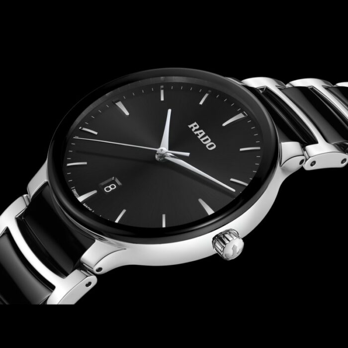 Montre Rado Centrix Quartz Cadran Noir Bracelet Céramique