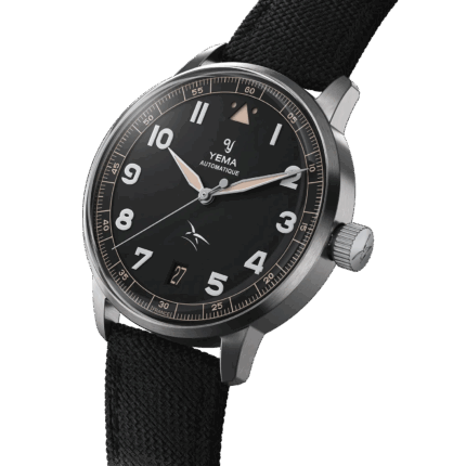 Montre Yema Flygraf Flieger AAE Auto Cadran Noir