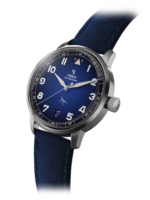 Montre Yema Flygraf Flieger AAE Auto Cadran Bleu