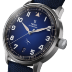 Montre Yema Flygraf Flieger AAE Auto Cadran Bleu