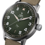 Montre Yema Flygraf Flieger AAE Auto Cadran Vert