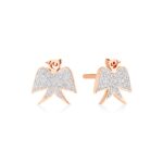 Boucles d'Oreilles Ginette NY Diamonds Georgia Studs Or Rose