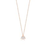 Collier Ginette NY Georgia Diamond on Chain Or Rose