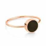 Bague Ginette NY Mini Ever Golden Obsidian Ring Or Rose