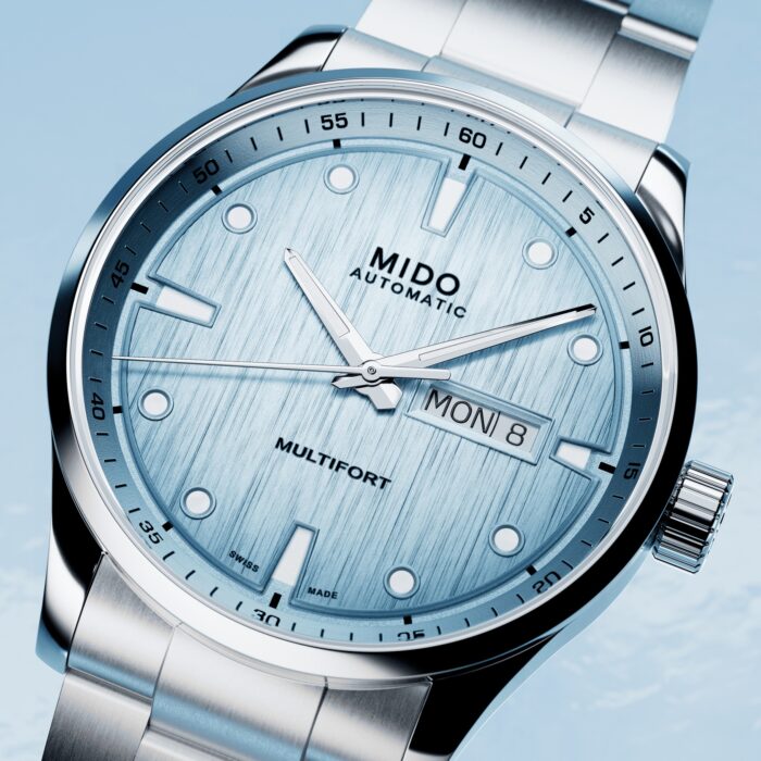 Montre Mido Multifort M Freeze Auto Cadran Bleu Bracelet Acier 42MM